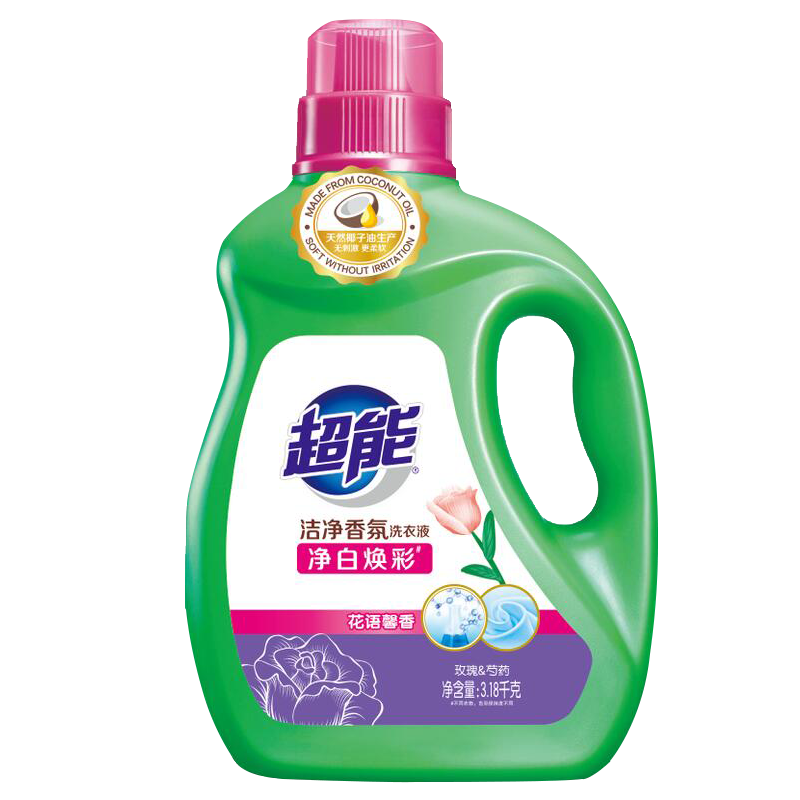 超能洁净香氛净白焕彩洗衣液