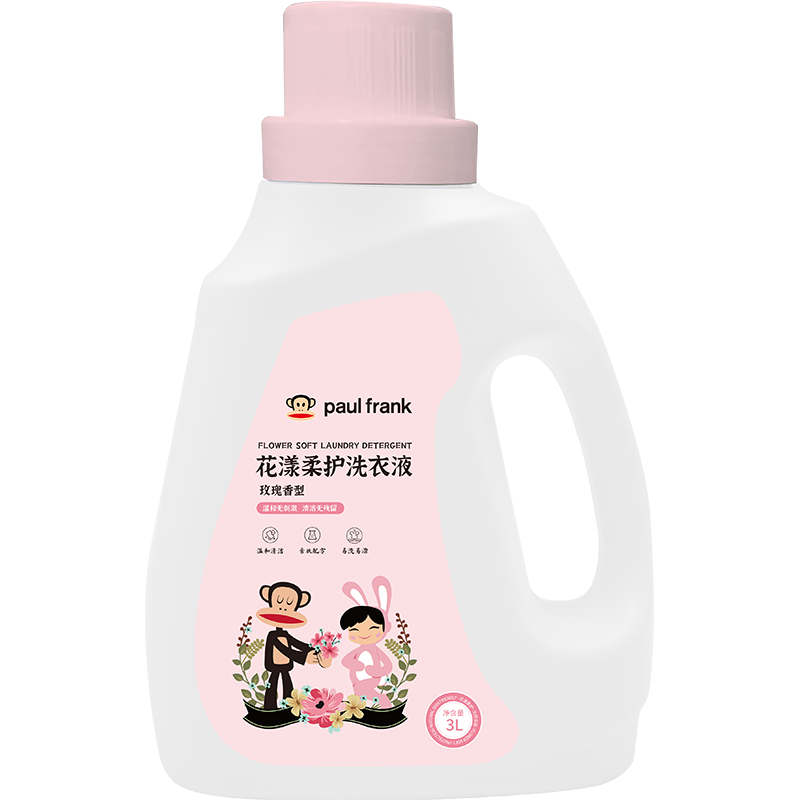 大嘴猴花漾柔护洗衣液