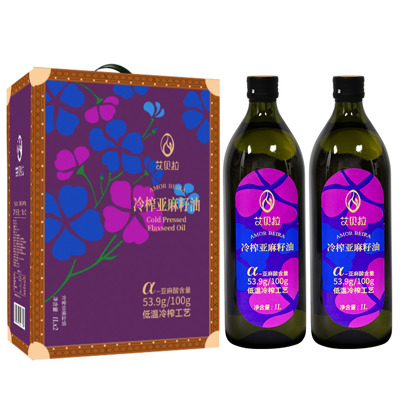 艾贝拉冷榨亚麻籽油礼盒